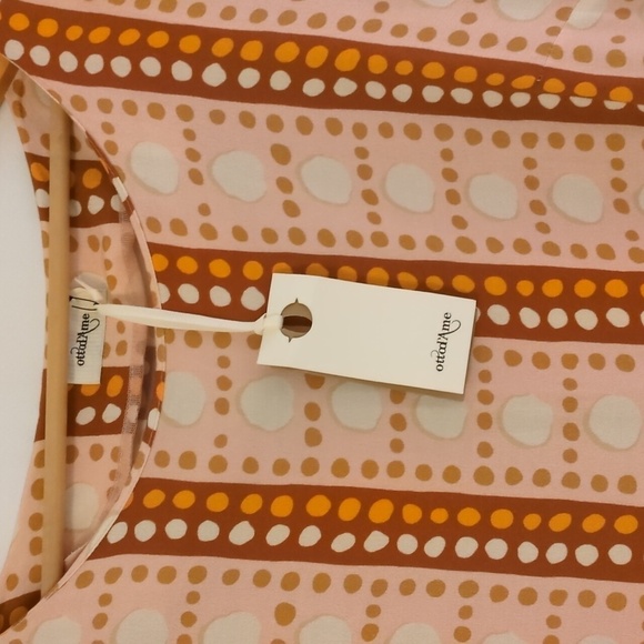 Otto D'Ame Spotted shift dress minimalist contemporary side pockets - Picture 7 of 8